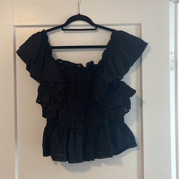 ❤️ FINAL PRICE ❤️ Banana Republic Smocked Ruffle Top - Picture 3 of 5